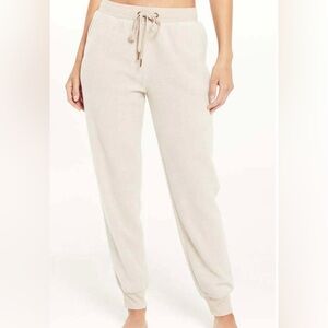 Z Supply Lazy Days Fleece Lounge Joggers Birch Size S Small NWT